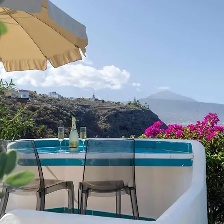 Con Vistas Espectaculares Al Mar Y Al Teide Flores Paraiso